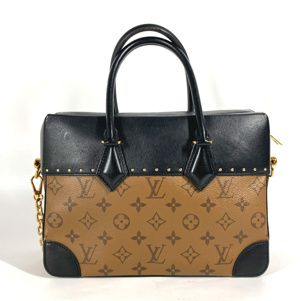 LOUIS VUITTON M43595 モノグラム リバース シティマル ミニボストンバッグ カバン チェーン ハンドバッグ モノグラムリバースキャンバス レディース ベージュ