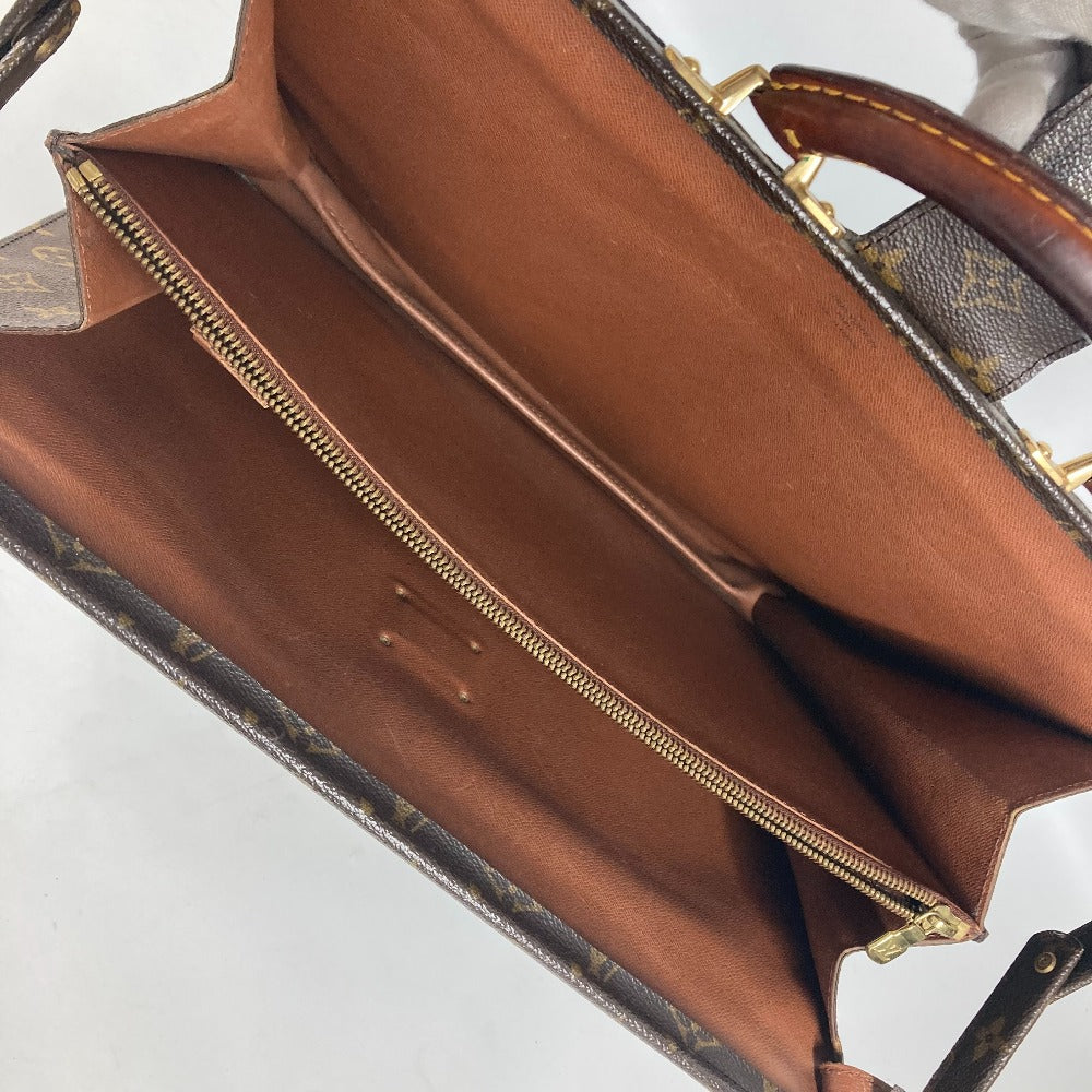 LOUIS VUITTON M53305 モノグラム セルヴィエット フェルモワール 書類バッグ カバン ブリーフケース ビジネスバッグ モノグラムキャンバス メンズ ブラウン