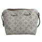 LOUIS VUITTON M57536 Monogram Mahina Bella 2-Way Bag Shoulder Bag Chain Bag Drawstring Handbag Monogram Mahina Leather Women's Brume Grey