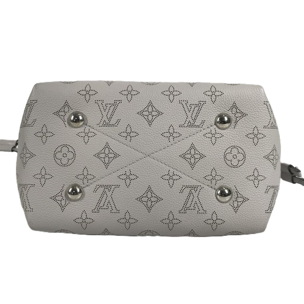 LOUIS VUITTON M57536 Monogram Mahina Bella 2-Way Bag Shoulder Bag Chain Bag Drawstring Handbag Monogram Mahina Leather Women's Brume Grey