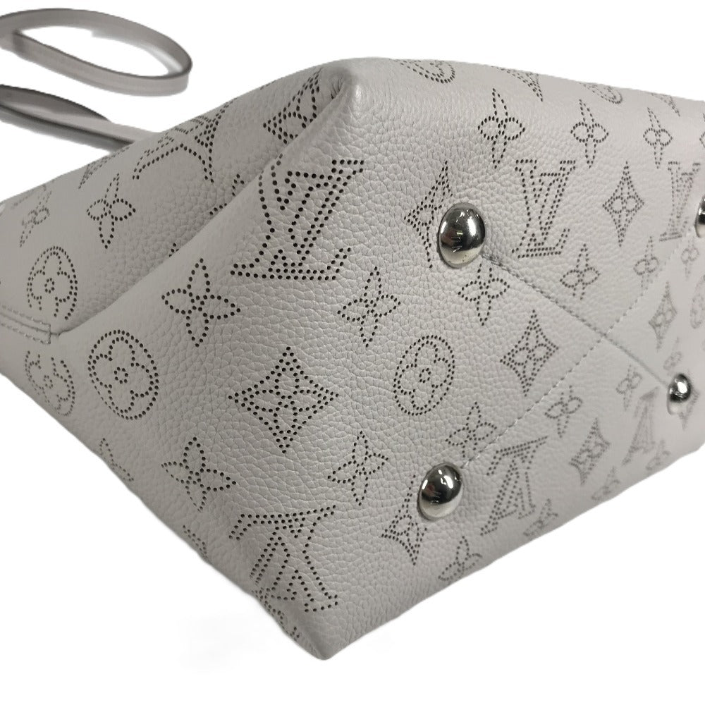 LOUIS VUITTON M57536 Monogram Mahina Bella 2-Way Bag Shoulder Bag Chain Bag Drawstring Handbag Monogram Mahina Leather Women's Brume Grey
