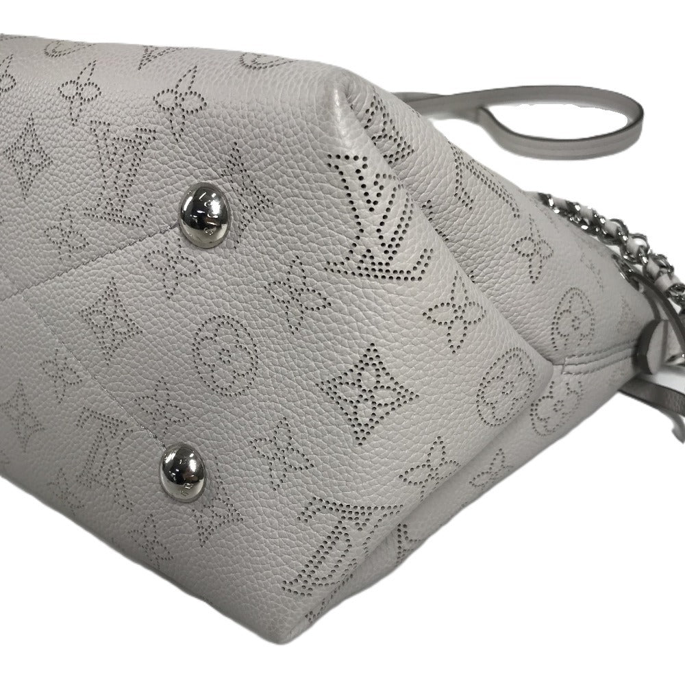 LOUIS VUITTON M57536 Monogram Mahina Bella 2-Way Bag Shoulder Bag Chain Bag Drawstring Handbag Monogram Mahina Leather Women's Brume Grey