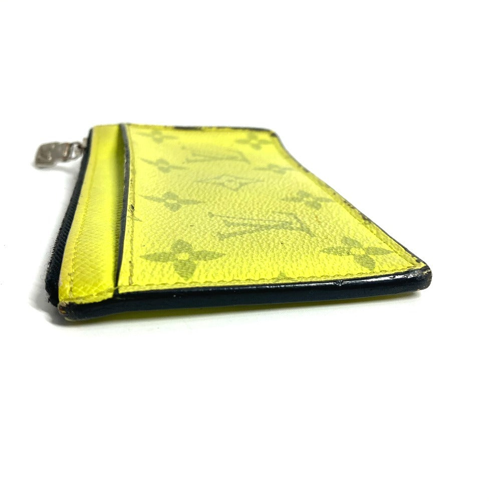 LOUIS VUITTON M30950 Taigalama Coin card-holder Wallet Coin Compartment coin purse Taiga Leather / MonogramCanvas yellow Used