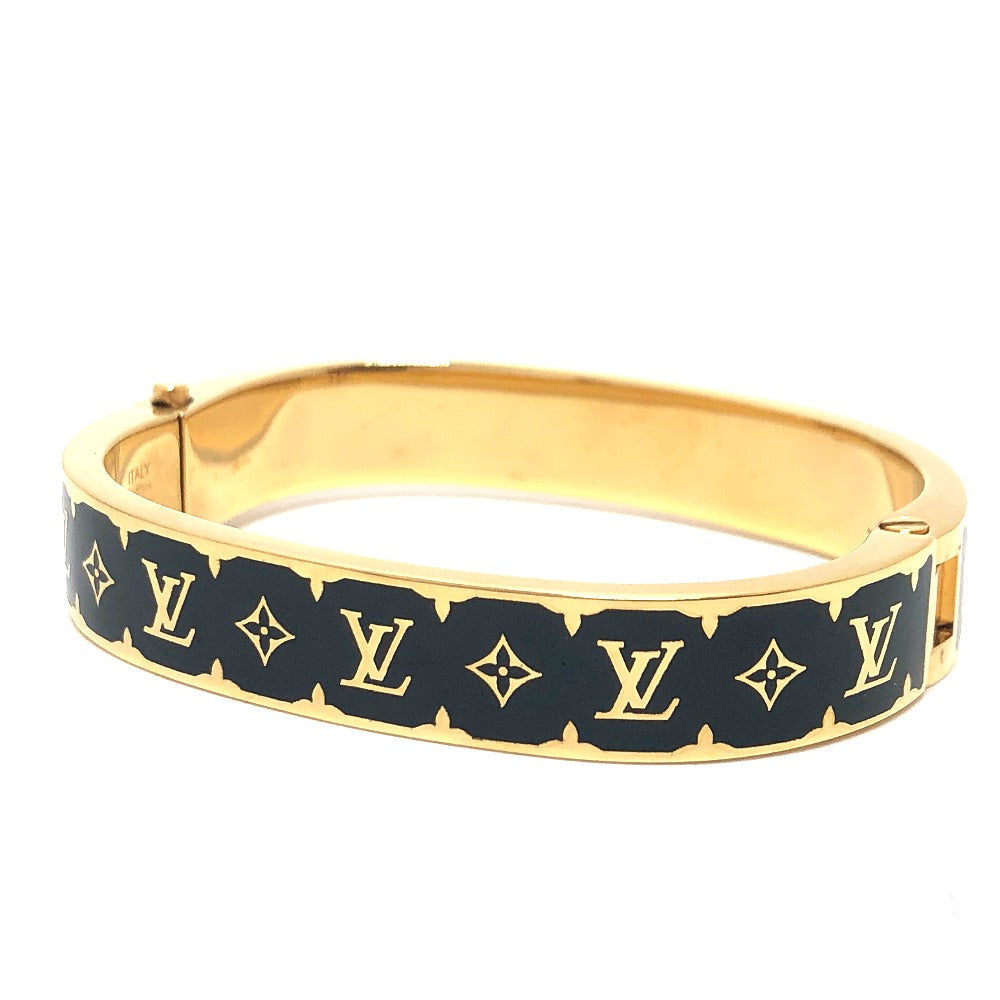 LOUIS VUITTON M1576M ブレスレット・ナノ グラム エナメル ブレスレット アクセサリー 小物 ブレスレット メタル メンズ Gold ブラック