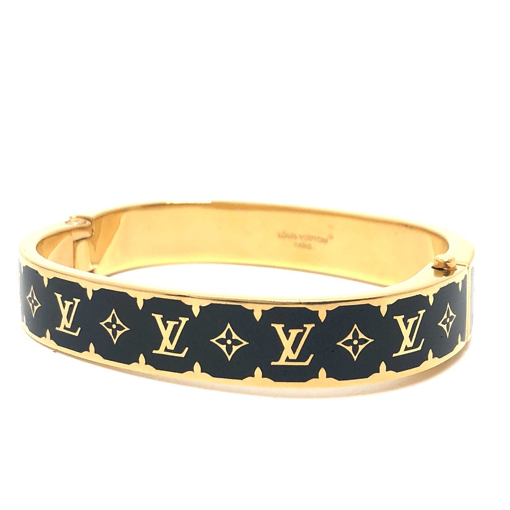 LOUIS VUITTON M1576M ブレスレット・ナノ グラム エナメル ブレスレット アクセサリー 小物 ブレスレット メタル メンズ Gold ブラック