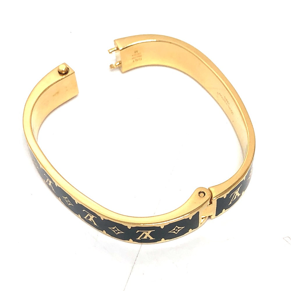 LOUIS VUITTON M1576M ブレスレット・ナノ グラム エナメル ブレスレット アクセサリー 小物 ブレスレット メタル メンズ Gold ブラック