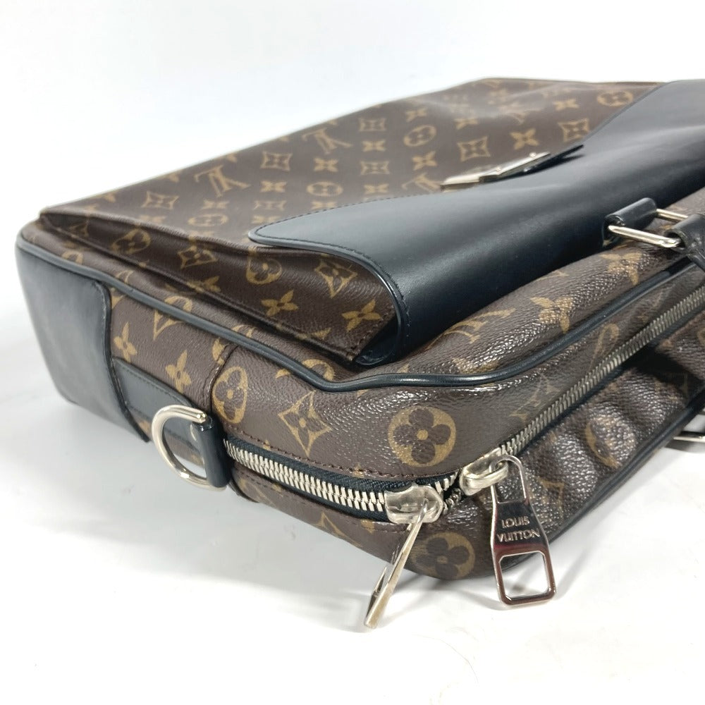 LOUIS VUITTON M56719 モノグラムマカサー ソフト ブリーフケース 2WAYバッグ ショルダーバッグ カバン 書類バッグ ビジネスバッグ モノグラムマカサーキャンバス メンズ ブラウン - brandshop-reference