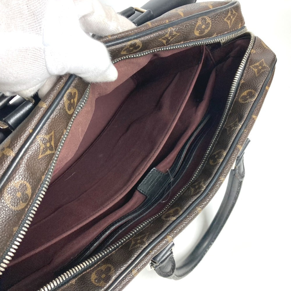 LOUIS VUITTON M56719 モノグラムマカサー ソフト ブリーフケース 2WAYバッグ ショルダーバッグ カバン 書類バッグ ビジネスバッグ モノグラムマカサーキャンバス メンズ ブラウン - brandshop-reference