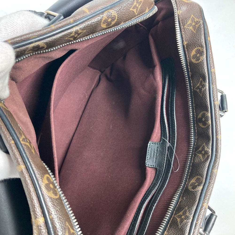 LOUIS VUITTON M56719 モノグラムマカサー ソフト ブリーフケース 2WAYバッグ ショルダーバッグ カバン 書類バッグ ビジネスバッグ モノグラムマカサーキャンバス メンズ ブラウン - brandshop-reference