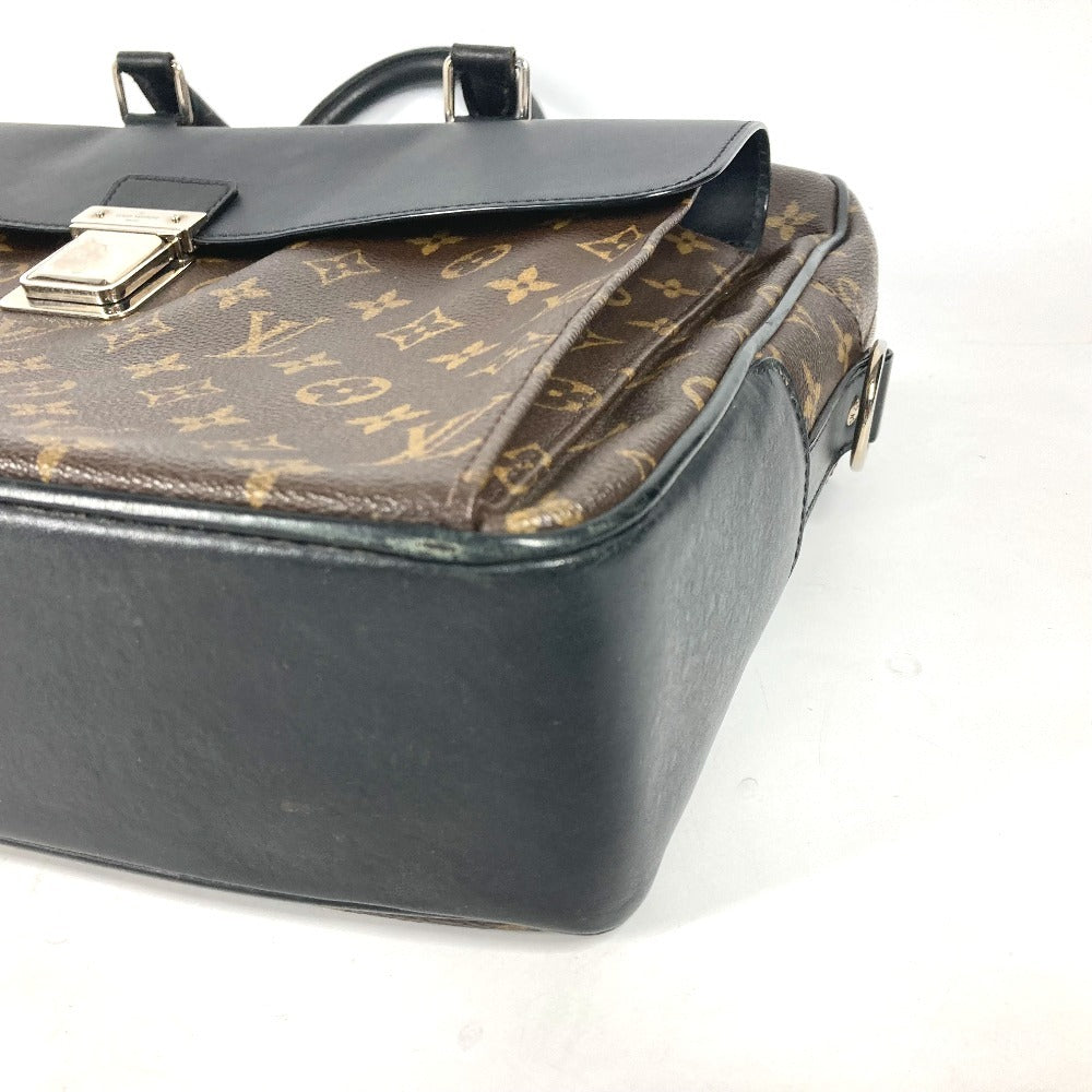 LOUIS VUITTON M56719 モノグラムマカサー ソフト ブリーフケース 2WAYバッグ ショルダーバッグ カバン 書類バッグ ビジネスバッグ モノグラムマカサーキャンバス メンズ ブラウン - brandshop-reference