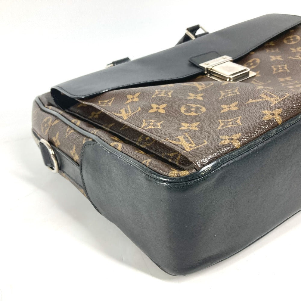 LOUIS VUITTON M56719 モノグラムマカサー ソフト ブリーフケース 2WAYバッグ ショルダーバッグ カバン 書類バッグ ビジネスバッグ モノグラムマカサーキャンバス メンズ ブラウン - brandshop-reference