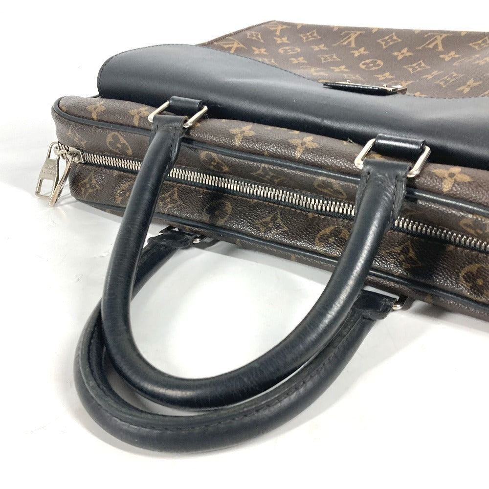 LOUIS VUITTON M56719 モノグラムマカサー ソフト ブリーフケース 2WAYバッグ ショルダーバッグ カバン 書類バッグ ビジネスバッグ モノグラムマカサーキャンバス メンズ ブラウン - brandshop-reference