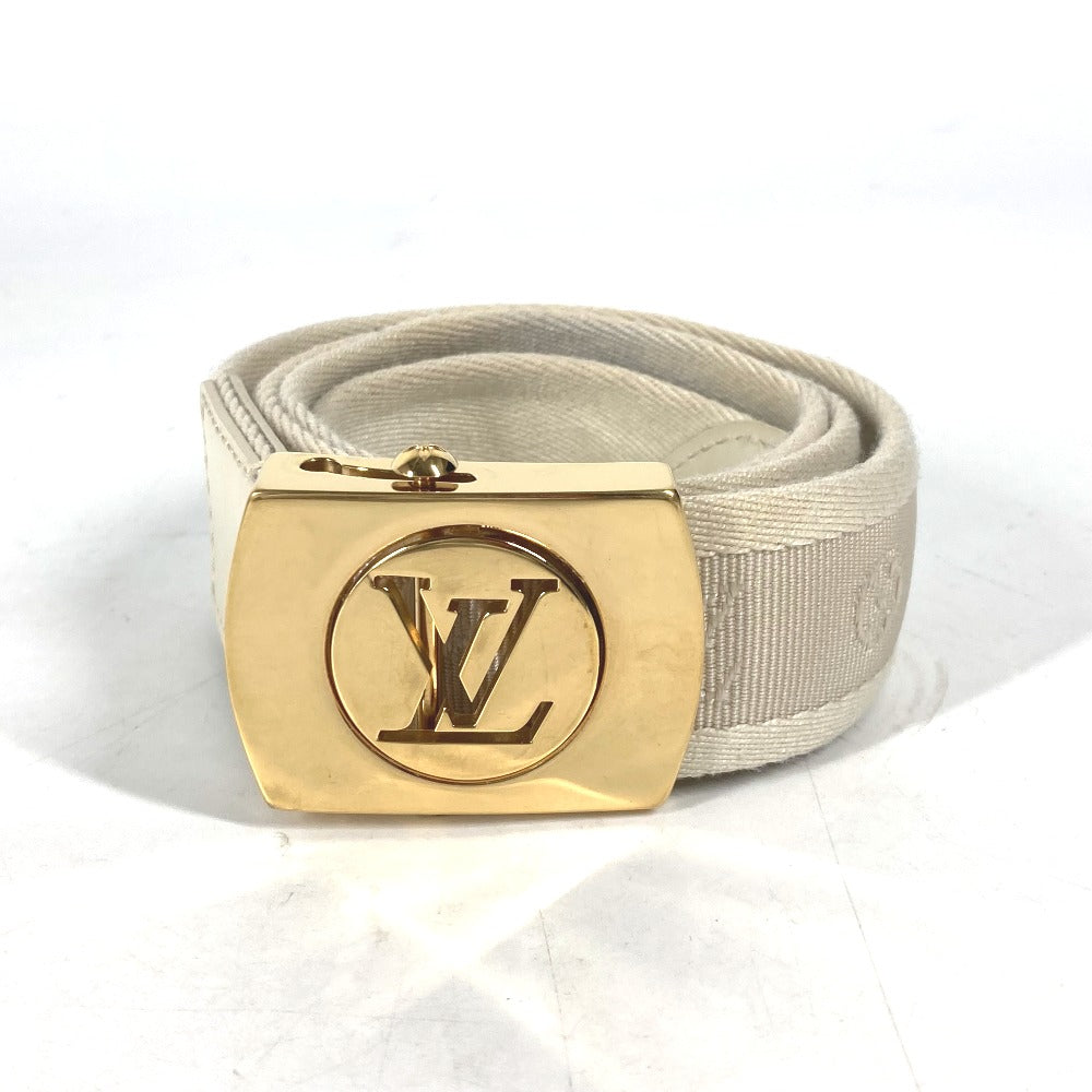 LOUIS VUITTON M6973W サンチュール フォーチューン モノグラム ガチャベルト ベルト キャンバス/レザー ユニセックス ホワイト - brandshop-reference