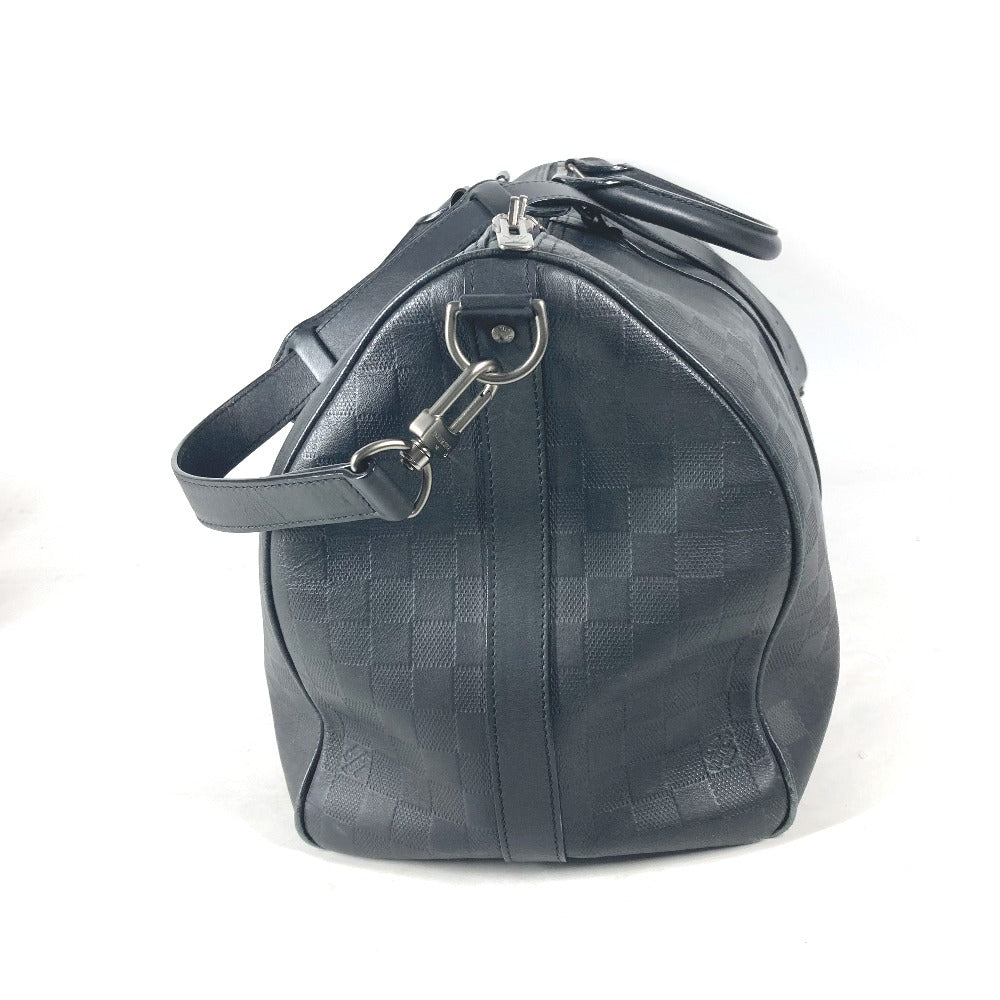 LOUIS VUITTON N41145 ダミエアンフィニ キーポル バンドリエール 45 2WAYバッグ トラベルバッグ 旅行バッグ ショルダーバッグ カバン バッグ ボストンバッグ ダミエアンフィニレザー ユニセックス オニキス ブラック - brandshop-reference