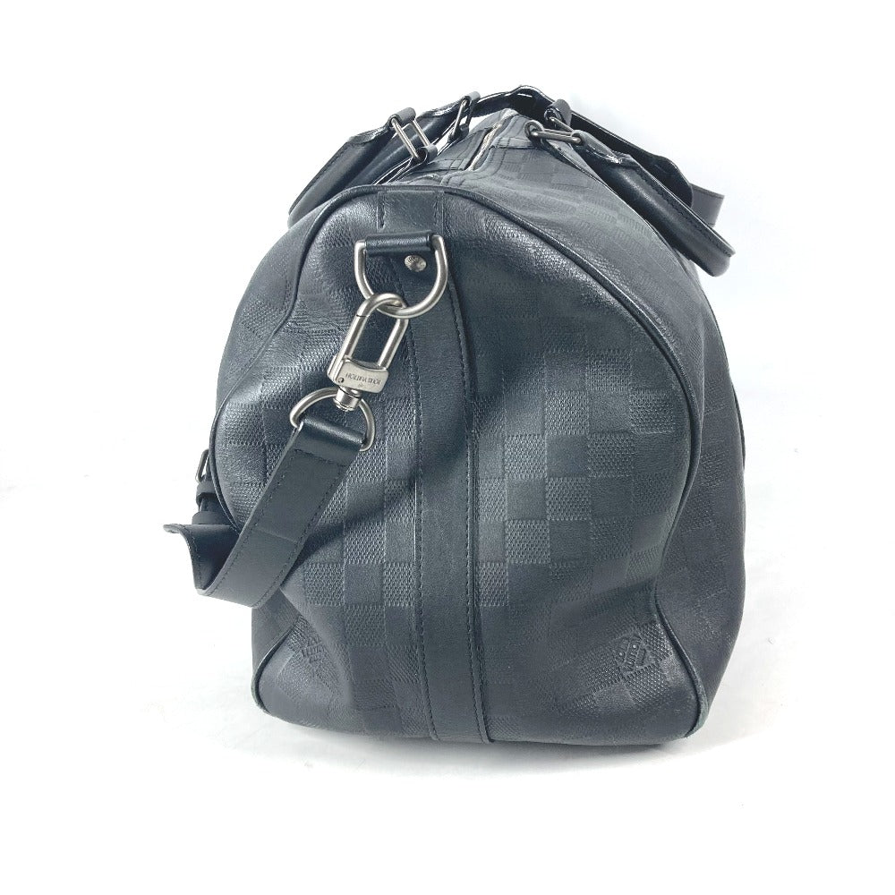 LOUIS VUITTON N41145 ダミエアンフィニ キーポル バンドリエール 45 2WAYバッグ トラベルバッグ 旅行バッグ ショルダーバッグ カバン バッグ ボストンバッグ ダミエアンフィニレザー ユニセックス オニキス ブラック - brandshop-reference