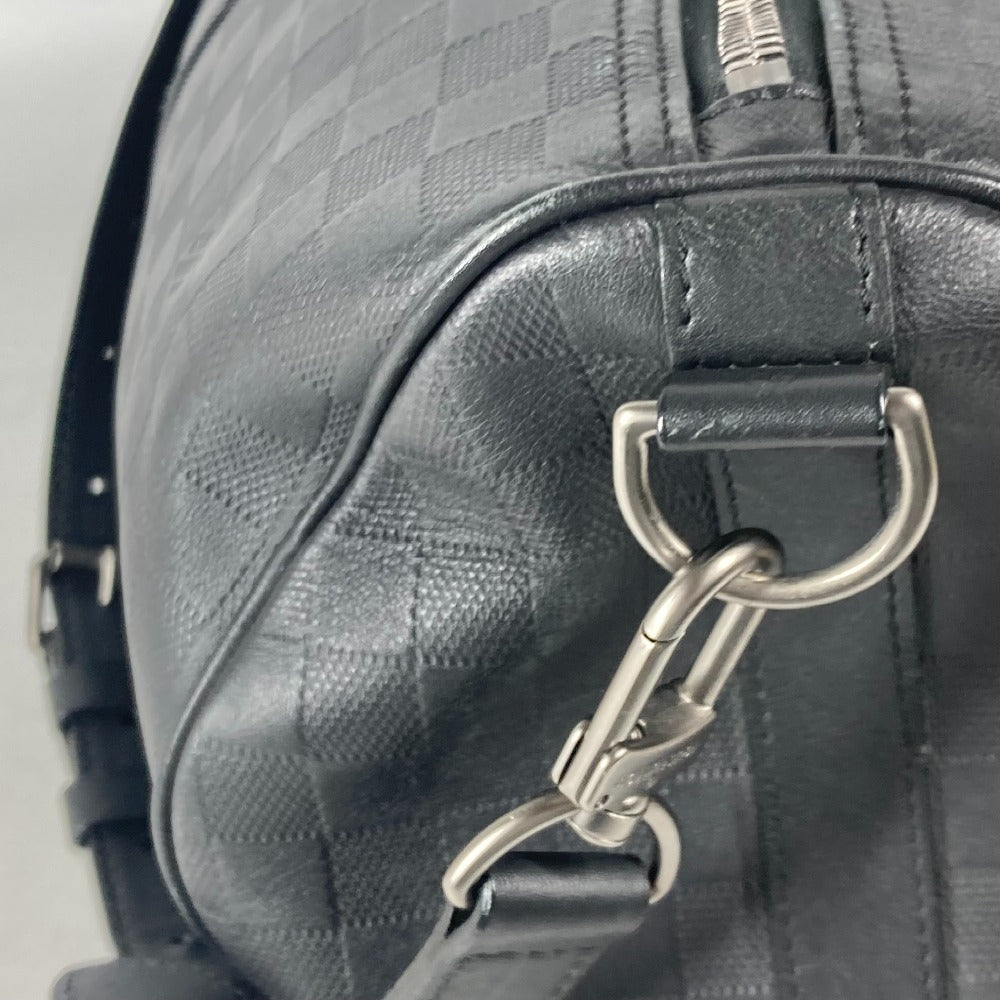 LOUIS VUITTON N41145 ダミエアンフィニ キーポル バンドリエール 45 2WAYバッグ トラベルバッグ 旅行バッグ ショルダーバッグ カバン バッグ ボストンバッグ ダミエアンフィニレザー ユニセックス オニキス ブラック - brandshop-reference