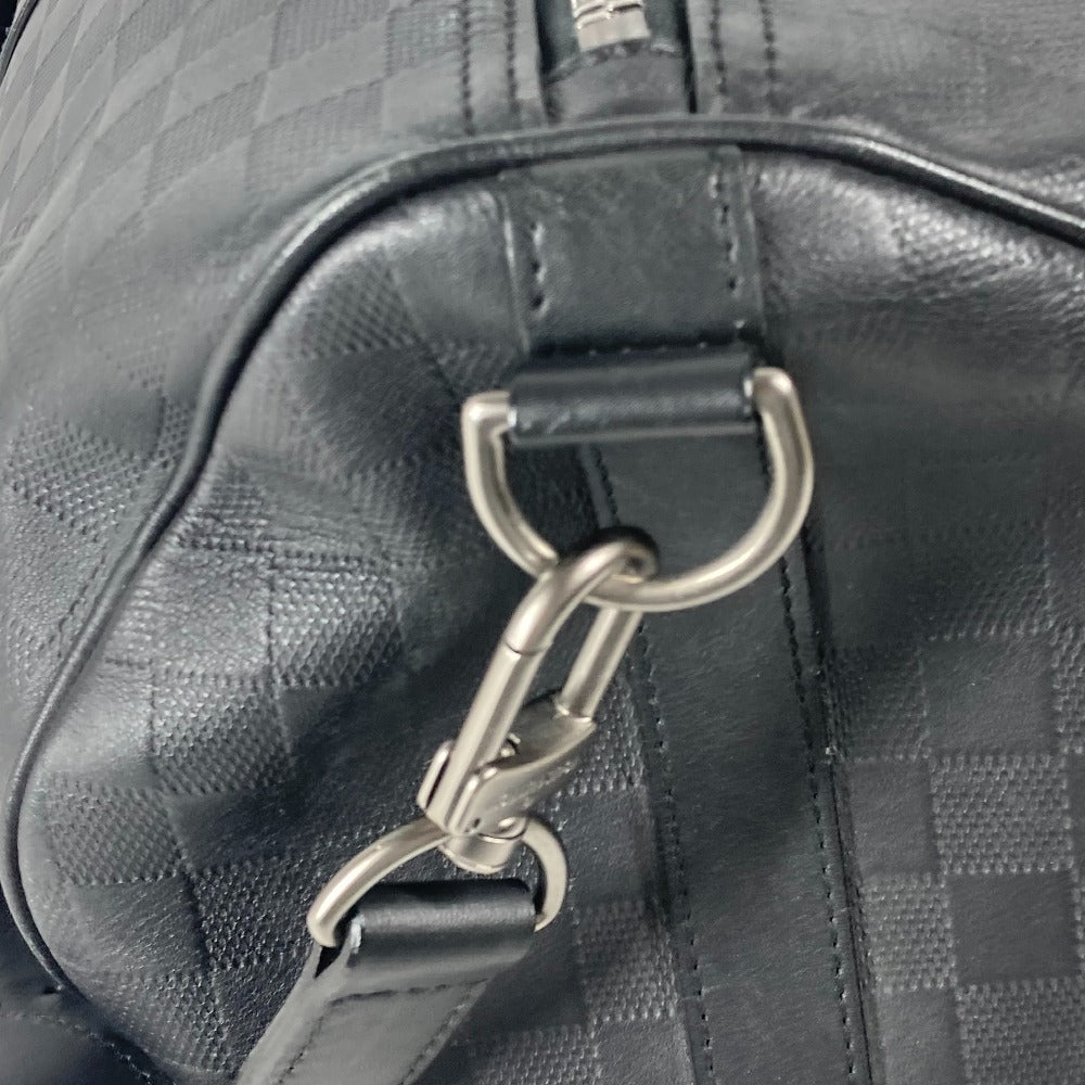 LOUIS VUITTON N41145 ダミエアンフィニ キーポル バンドリエール 45 2WAYバッグ トラベルバッグ 旅行バッグ ショルダーバッグ カバン バッグ ボストンバッグ ダミエアンフィニレザー ユニセックス オニキス ブラック - brandshop-reference
