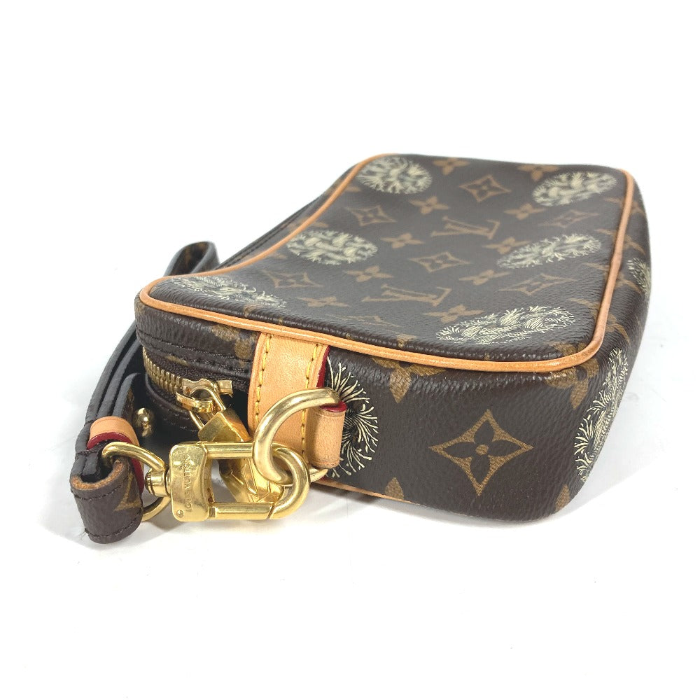 LOUIS VUITTON M61323 モノグラム　クリストファー ネメス ポシェット ヴォルガ ストラップ付 カバン クラッチバッグ ポーチ セカンドバッグ モノグラムキャンバス メンズ ブラウン