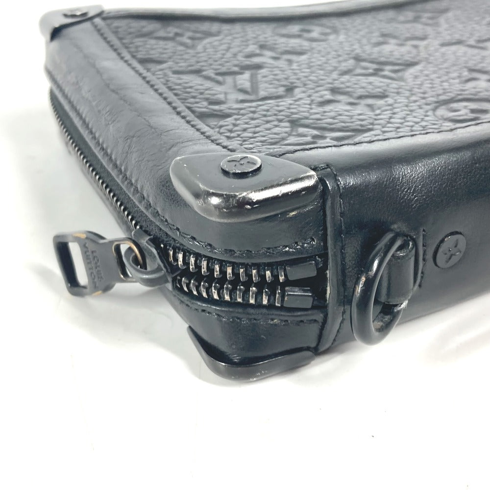 LOUIS VUITTON M68986 モノグラム ソフトトランク クラッチ カバン 長財布 ポーチ クラッチバッグ トリヨンレザー ユニセックス ブラック