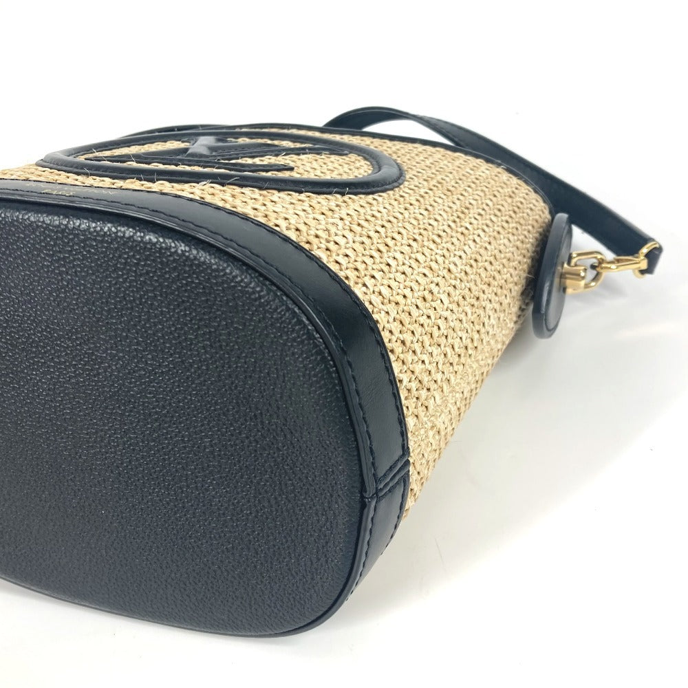 LOUIS VUITTON M59961 プティ バケット 2WAYバッグ 斜め掛け カバン ハンドバッグ ショルダーバッグ ラフィア レディース ノワール ブラック - brandshop-reference