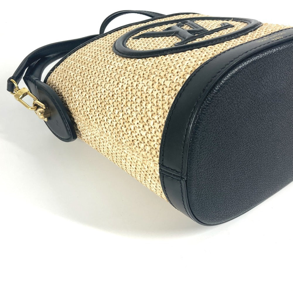 LOUIS VUITTON M59961 プティ バケット 2WAYバッグ 斜め掛け カバン ハンドバッグ ショルダーバッグ ラフィア レディース ノワール ブラック - brandshop-reference