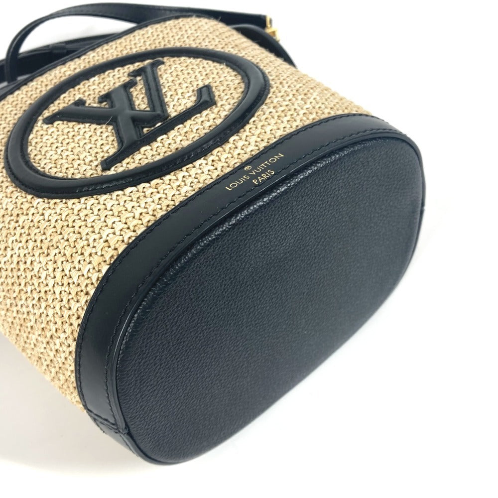 LOUIS VUITTON M59961 プティ バケット 2WAYバッグ 斜め掛け カバン ハンドバッグ ショルダーバッグ ラフィア レディース ノワール ブラック - brandshop-reference