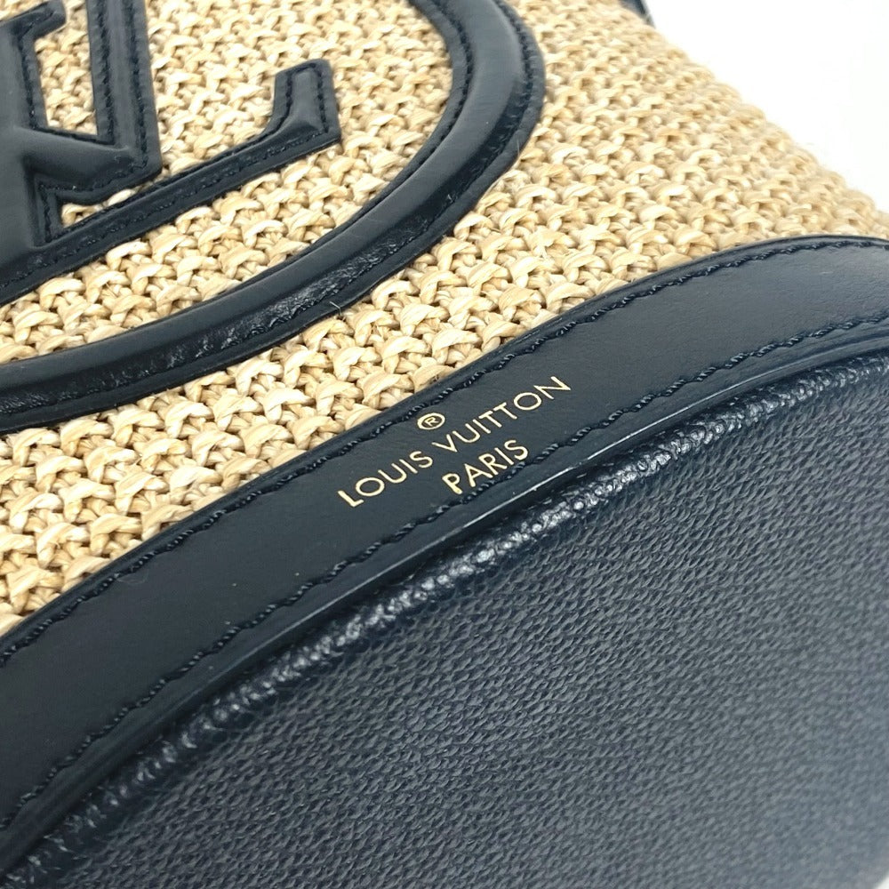 LOUIS VUITTON M59961 プティ バケット 2WAYバッグ 斜め掛け カバン ハンドバッグ ショルダーバッグ ラフィア レディース ノワール ブラック - brandshop-reference