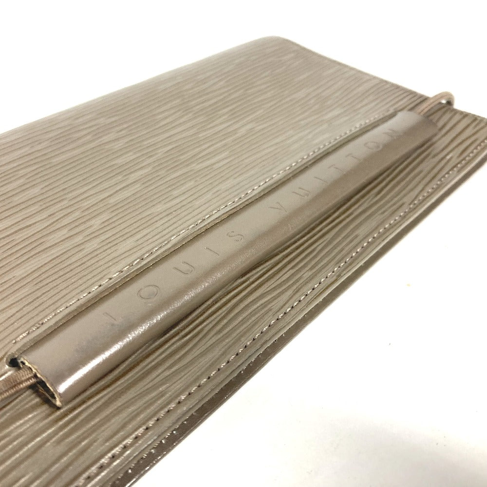 LOUIS VUITTON R2018C エピ アジェンダ オリゾンタル エラスティック システム手帳 ステーショナリー 2つ折り  手帳カバー エピレザー ユニセックス グレージュ - brandshop-reference