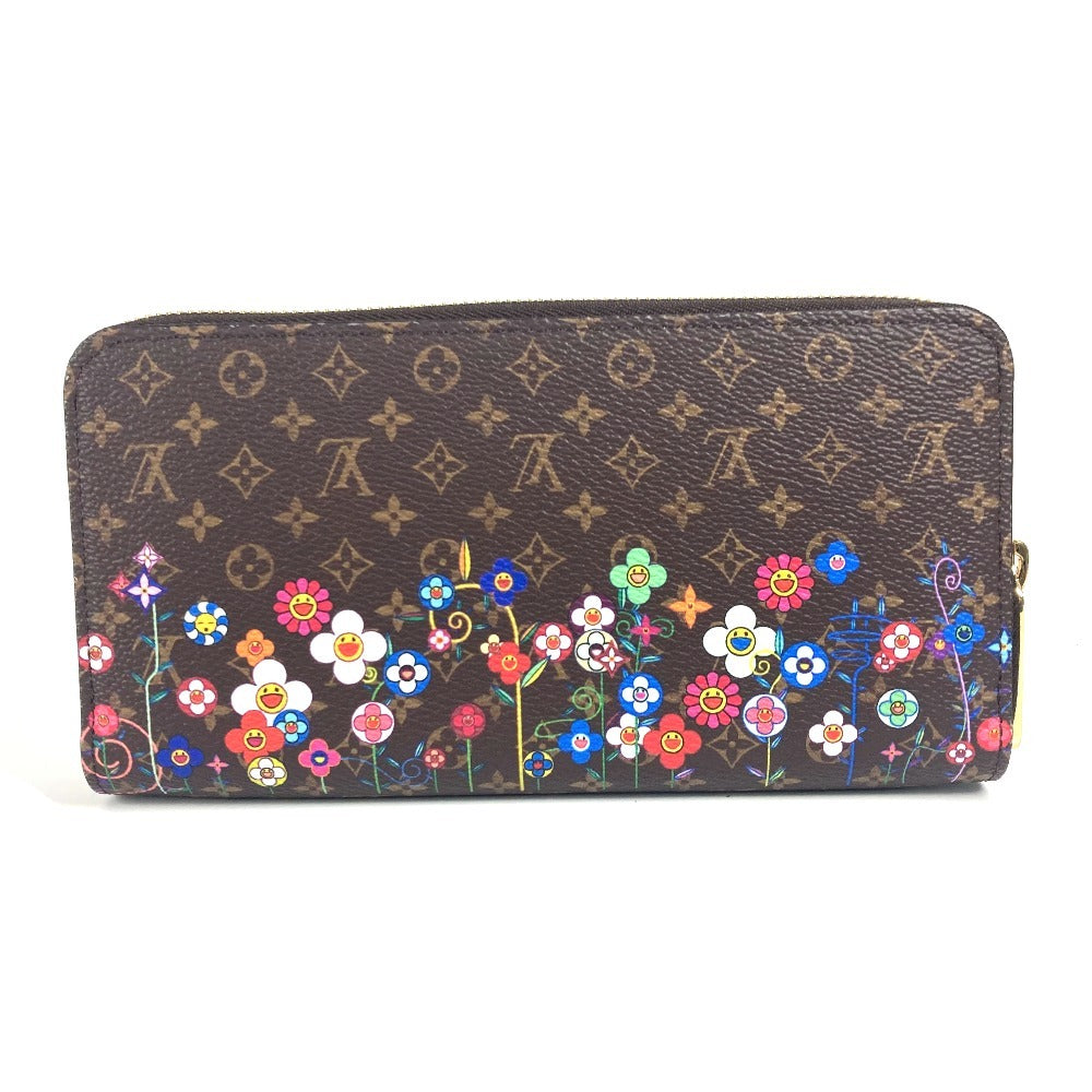 LOUIS VUITTON M14162 LV × TM Monogram Japan Limited Takashi Murakami Zippy Wallet Long Wallet Round Zipper Long Wallet Monogram Canvas Unisex Brown