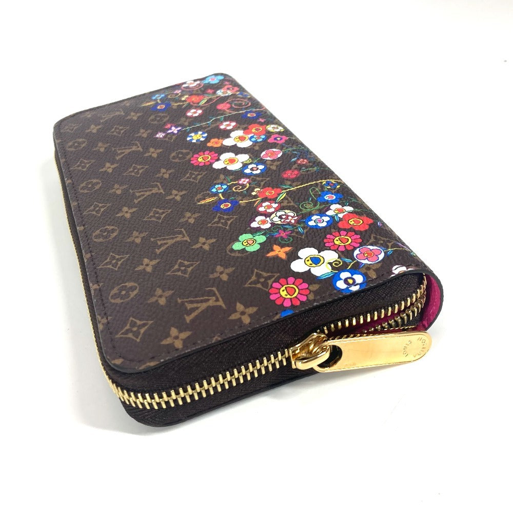 LOUIS VUITTON M14162 LV × TM Monogram Japan Limited Takashi Murakami Zippy Wallet Long Wallet Round Zipper Long Wallet Monogram Canvas Unisex Brown