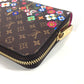 LOUIS VUITTON M14162 LV × TM Monogram Japan Limited Takashi Murakami Zippy Wallet Long Wallet Round Zipper Long Wallet Monogram Canvas Unisex Brown