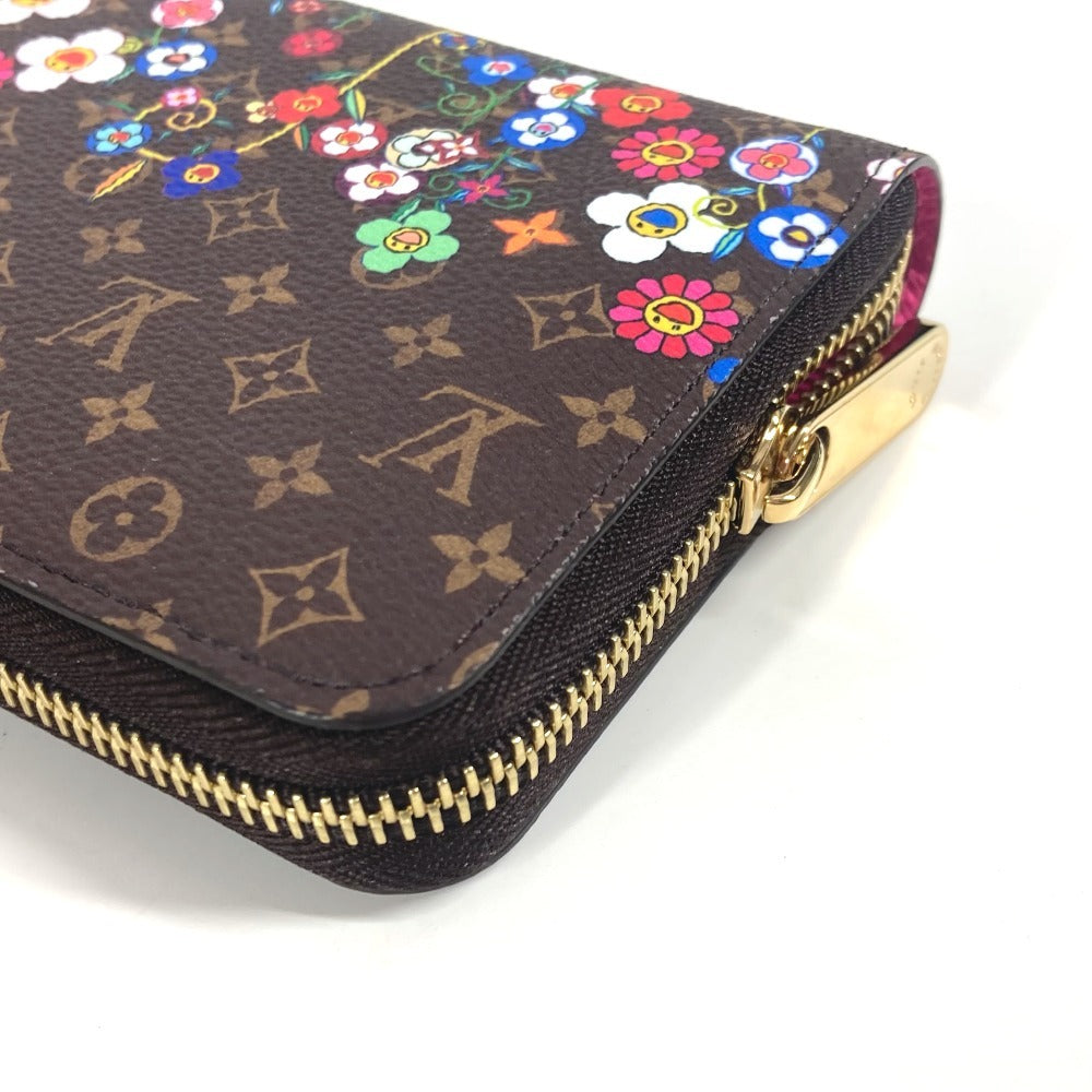 LOUIS VUITTON M14162 LV × TM Monogram Japan Limited Takashi Murakami Zippy Wallet Long Wallet Round Zipper Long Wallet Monogram Canvas Unisex Brown