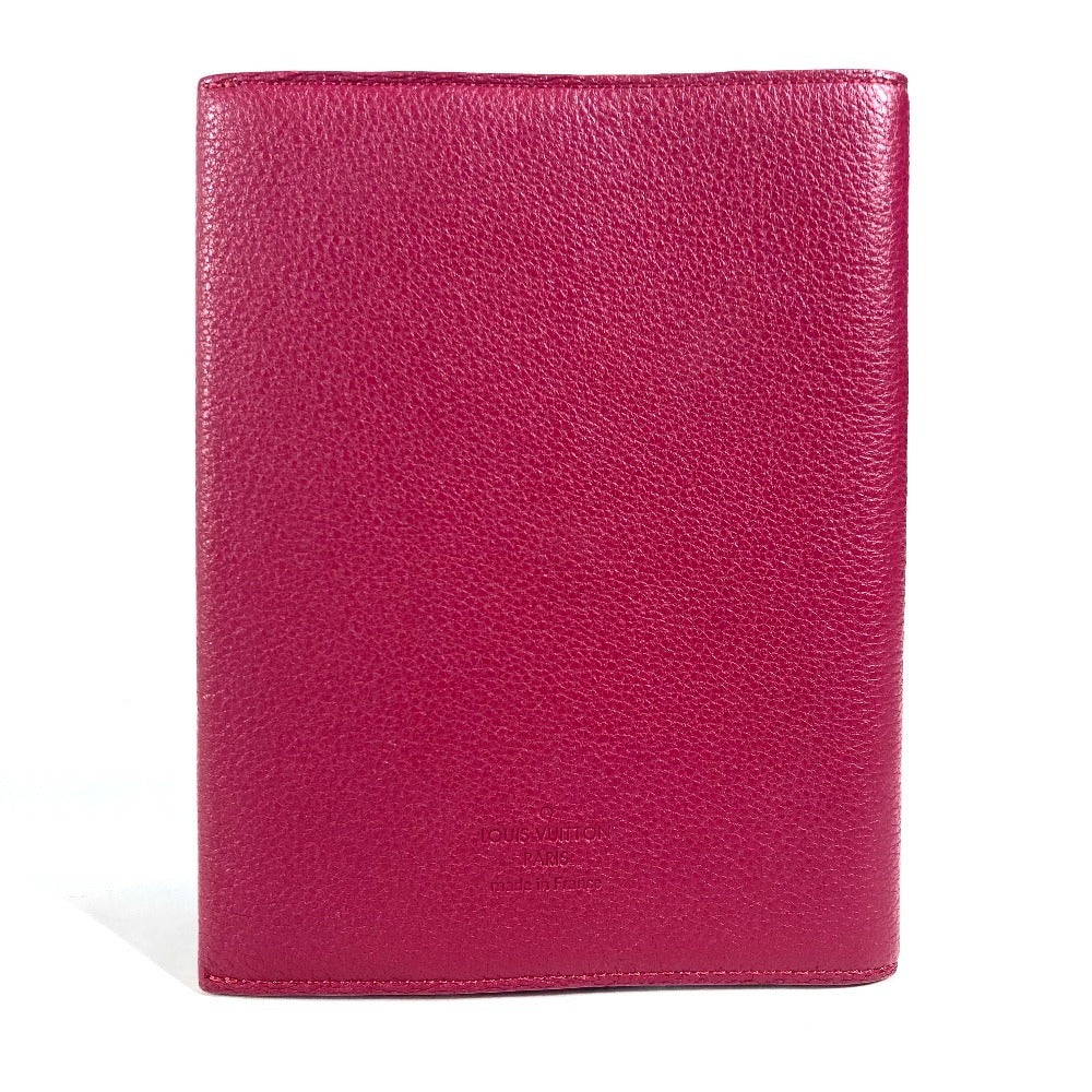 LOUIS VUITTON ロゴ ブックカバー 本 ステーショナリー ケース ノートカバー レザー レディース パープル系 - brandshop-reference