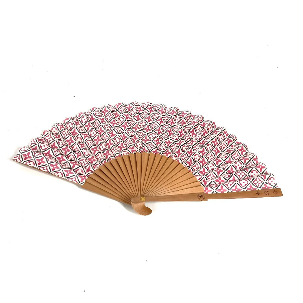 LOUIS VUITTON GI0911 LV バイザプール エヴァンタイユ 扇子 インテリア 雑貨 コットン レディース ピンク - brandshop-reference