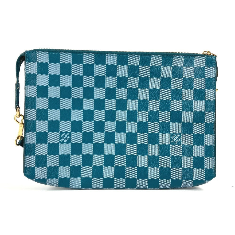 LOUIS VUITTON N41310 ダミエカラー モジュール 2WAYバッグ クラッチバッグ カバン セカンドバッグ ショルダーバッグ PVC/レザー ユニセックス シアン グリーン - brandshop-reference