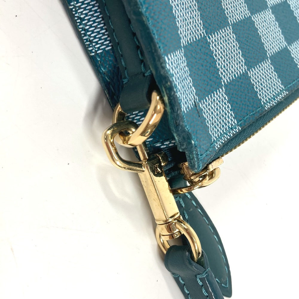LOUIS VUITTON N41310 ダミエカラー モジュール 2WAYバッグ クラッチバッグ カバン セカンドバッグ ショルダーバッグ PVC/レザー ユニセックス シアン グリーン - brandshop-reference