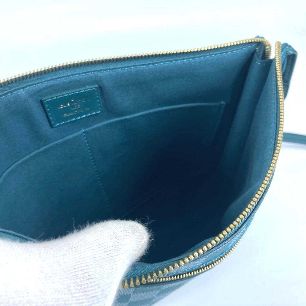 LOUIS VUITTON N41310 ダミエカラー モジュール 2WAYバッグ クラッチバッグ カバン セカンドバッグ ショルダーバッグ PVC/レザー ユニセックス シアン グリーン