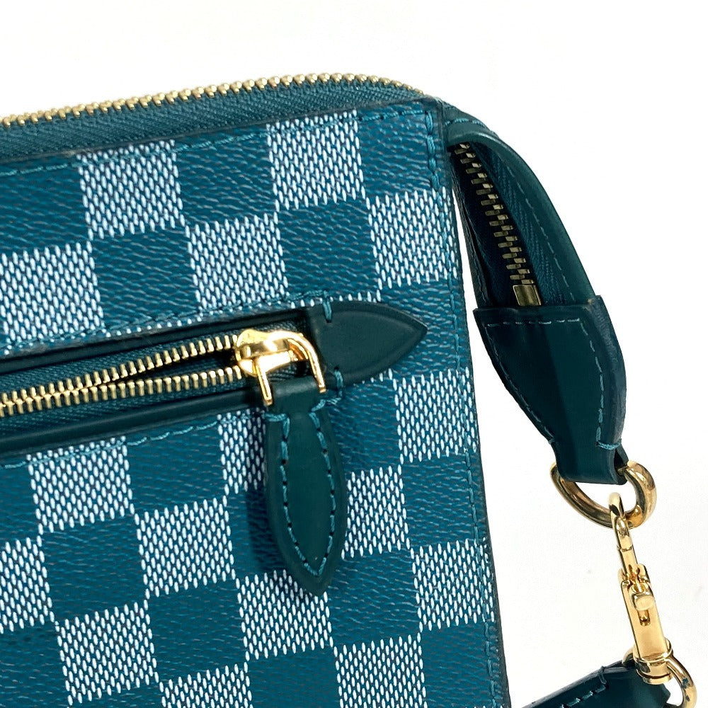 LOUIS VUITTON N41310 ダミエカラー モジュール 2WAYバッグ クラッチバッグ カバン セカンドバッグ ショルダーバッグ PVC/レザー ユニセックス シアン グリーン - brandshop-reference