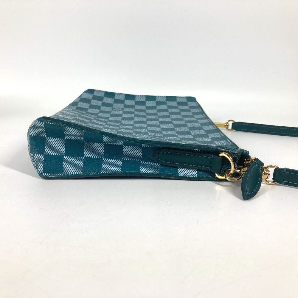 LOUIS VUITTON N41310 ダミエカラー モジュール 2WAYバッグ クラッチバッグ カバン セカンドバッグ ショルダーバッグ PVC/レザー ユニセックス シアン グリーン - brandshop-reference