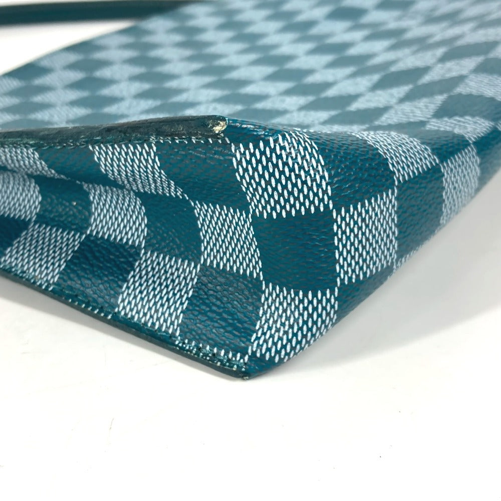 LOUIS VUITTON N41310 ダミエカラー モジュール 2WAYバッグ クラッチバッグ カバン セカンドバッグ ショルダーバッグ PVC/レザー ユニセックス シアン グリーン - brandshop-reference