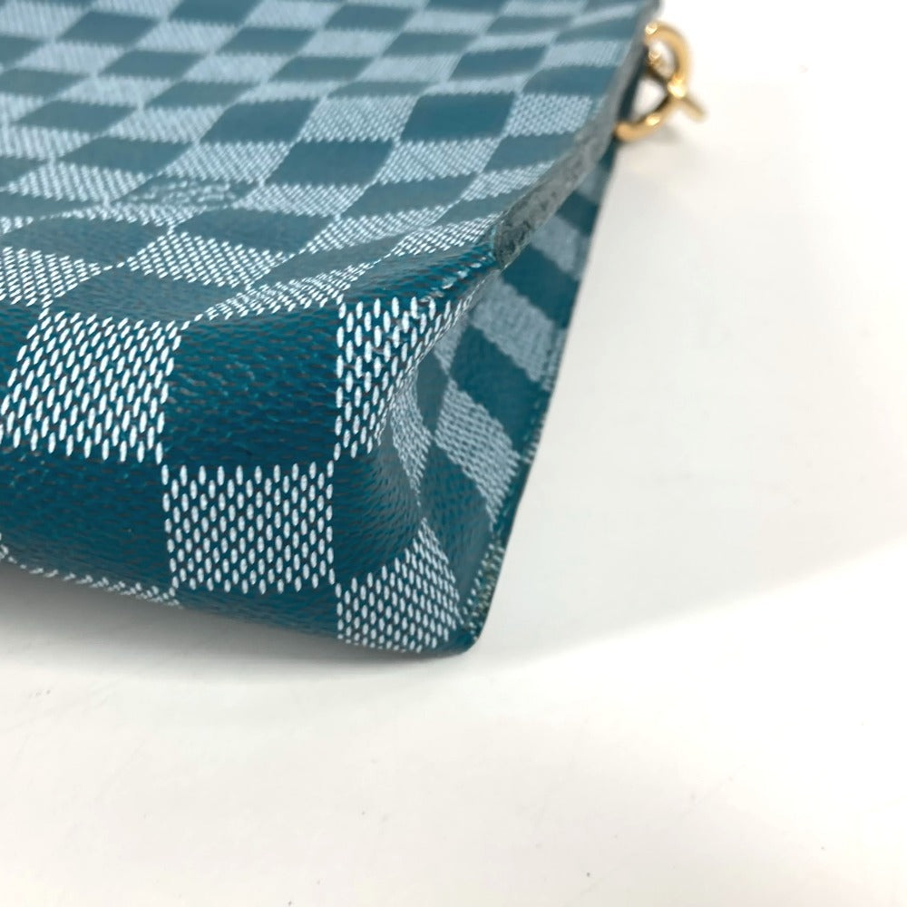LOUIS VUITTON N41310 ダミエカラー モジュール 2WAYバッグ クラッチバッグ カバン セカンドバッグ ショルダーバッグ PVC/レザー ユニセックス シアン グリーン - brandshop-reference