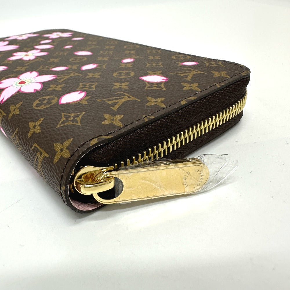 LOUIS VUITTON M13433 Murakami Takashi LV x TM Zippy Wallet Cherry Blossom Long Wallet MonogramCanvas Brown/Metal fittingsGold Used
