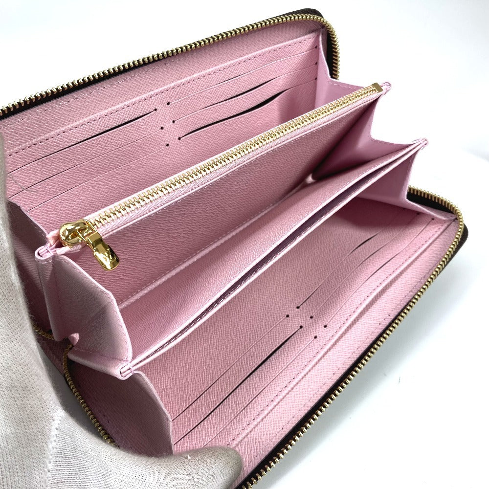 LOUIS VUITTON M13433 村上隆 モノグラム LV × TM ジッピー・ウォレット チェリーブロッサム  桜 ラウンドファスナー 長財布 モノグラムキャンバス レディース ブラウン - brandshop-reference