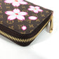 LOUIS VUITTON M13433 村上隆 モノグラム LV × TM ジッピー・ウォレット チェリーブロッサム 桜 ラウンドファスナー 長財布 モノグラムキャンバス レディース ブラウン - brandshop-reference