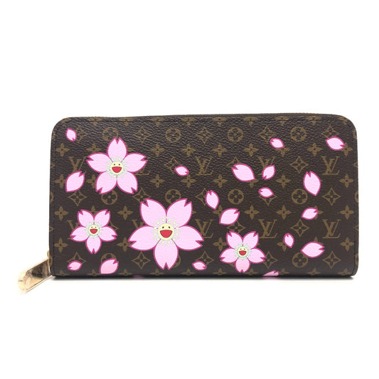 LOUIS VUITTON M13433 Murakami Takashi Monogram LV x TM Zippy Wallet Cherry Blossom Long Wallet Wallet Long Wallet MonogramCanvas Brown/GoldHardware Used