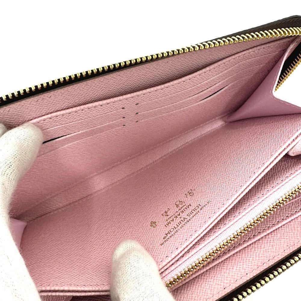 LOUIS VUITTON M13433 村上隆 モノグラム LV × TM ジッピー・ウォレット チェリーブロッサム 長財布 モノグラムキャンバス レディース ブラウン - brandshop-reference