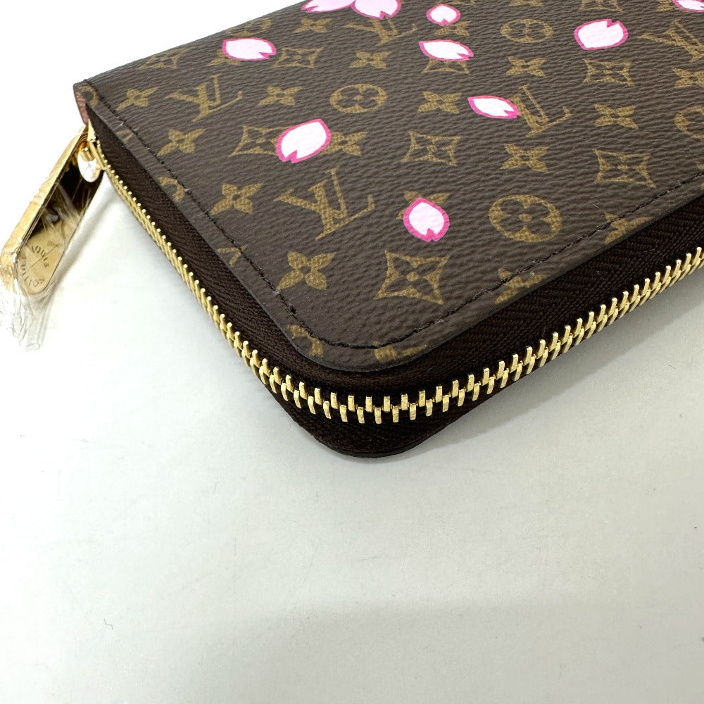 LOUIS VUITTON M13433 村上隆 モノグラム LV × TM ジッピー・ウォレット チェリーブロッサム 長財布 モノグラムキャンバス レディース ブラウン - brandshop-reference