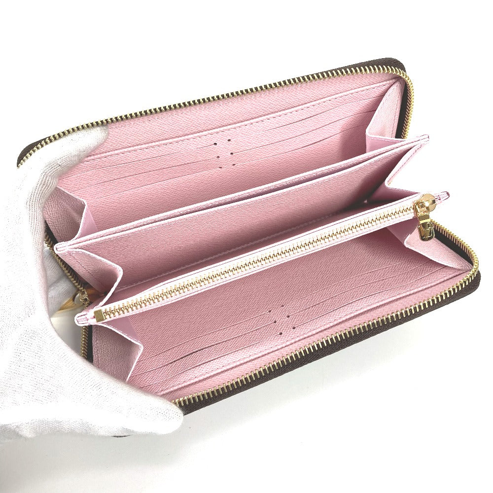 LOUIS VUITTON M13433 무라카미 타카시 모노그램 LV × TM 지피 지갑 장 지갑 벚꽃 장 지갑 모노그램 캔버스 여성 브라운