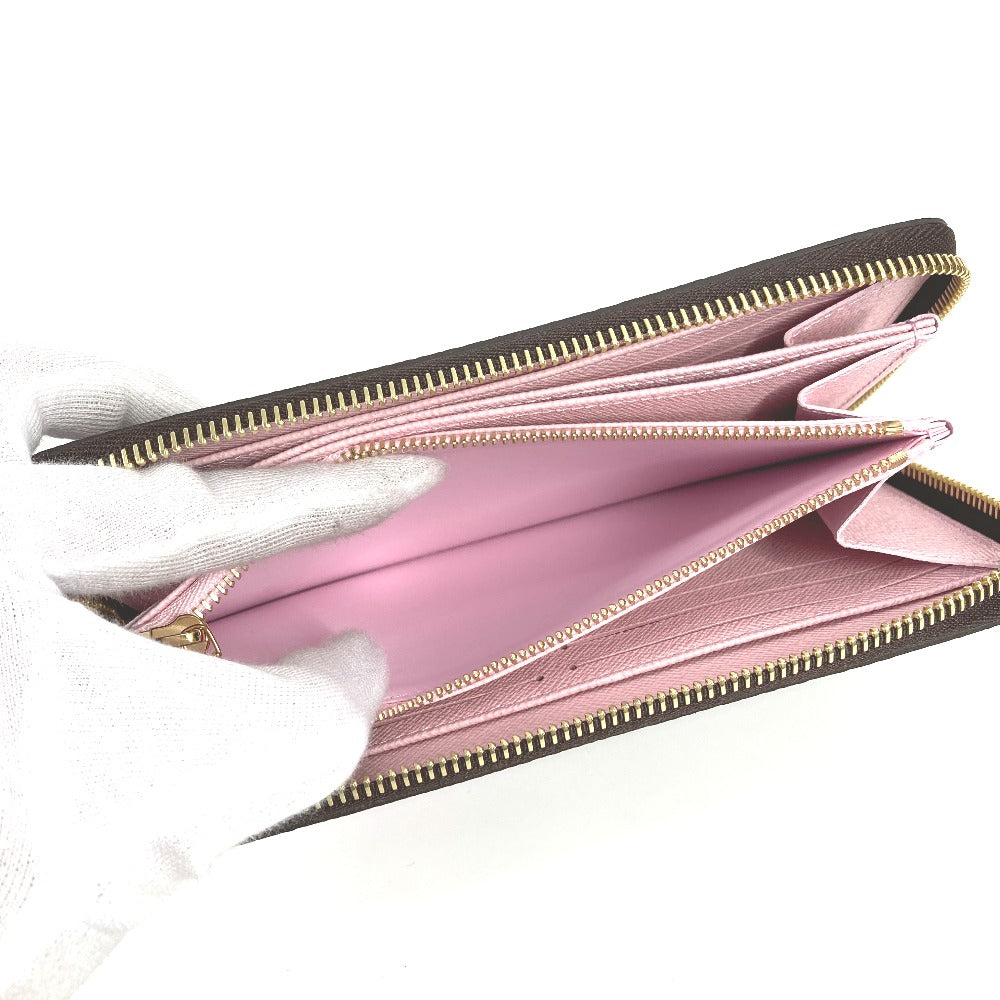 LOUIS VUITTON M13433 무라카미 타카시 모노그램 LV × TM 지피 지갑 장 지갑 벚꽃 장 지갑 모노그램 캔버스 여성 브라운