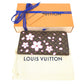 LOUIS VUITTON M13433 무라카미 타카시 모노그램 LV × TM 지피 지갑 장 지갑 벚꽃 장 지갑 모노그램 캔버스 여성 브라운